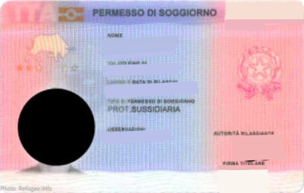 Sourced Protezione Sussidiaria Image Blurred Refugee.Info 2018